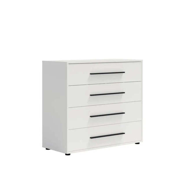 Maxione MX-03 Chest Of Drawers 99cm - White 99cm - image 1