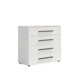 Maxione MX-03 Chest Of Drawers 99cm - White 99cm - thumbnail 1