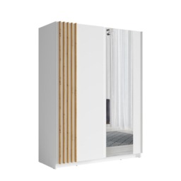 Baydero 10 Sliding Door Wardrobe 150cm - Black 150cm - thumbnail 3
