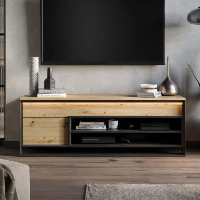 Quant QA-04 TV Cabinet 155cm - Oak Artisan 155cm - image 1