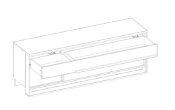 Quant QA-04 TV Cabinet 155cm - Oak Artisan 155cm - thumbnail 8
