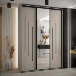 Dakota IX Sliding Door Wardrobe 170cm - Cashmere 170cm - thumbnail 1