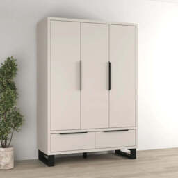 Halle Hinged Door Wardrobe 145cm - Cashmere 145cm - thumbnail 7