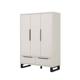 Halle Hinged Door Wardrobe 145cm - Cashmere 145cm - thumbnail 2