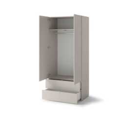 Sigma SG-02 Hinged Door Wardrobe 90cm - Cashmere 90cm - thumbnail 2