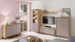Parii Sideboard Cabinet 130cm - Pink 130cm - thumbnail 8