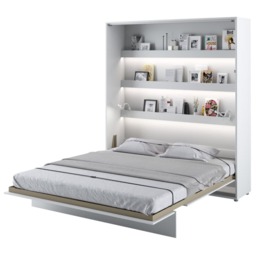 BC-13 Vertical Wall Bed Concept 180cm - White Gloss 180 x 200cm - thumbnail 3