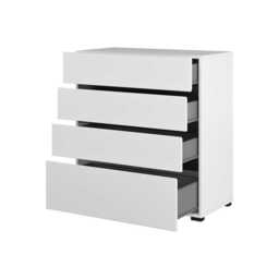 Kross Chest Of Drawers 80cm - White 80cm - thumbnail 3