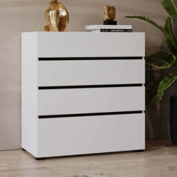 Kross Chest Of Drawers 80cm - White 80cm - thumbnail 1