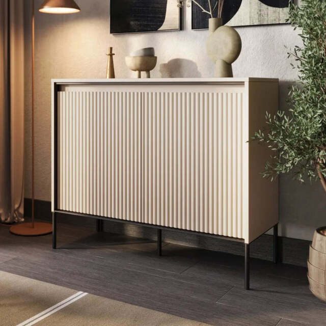 Trend TR-02 Sideboard Cabinet 98cm - Beige 98cm - image 1