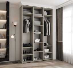 Como II Hinged Door Wardrobe 150cm - Cashmere 150cm - thumbnail 5