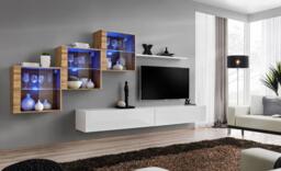 "Switch XX Entertainment Unit For TVs Up To 49"" - Oak Wotan 330cm Graphite" - thumbnail 8