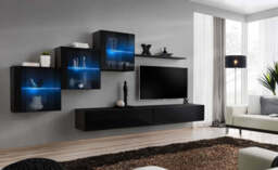 "Switch XX Entertainment Unit For TVs Up To 49"" - Oak Wotan 330cm Graphite" - thumbnail 4