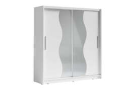 Bergamo I Sliding Door Wardrobe Bergamo 205cm - White Matt 205cm - thumbnail 1