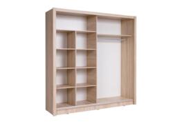 Bergamo I Sliding Door Wardrobe Bergamo 205cm - White Matt 205cm - thumbnail 5