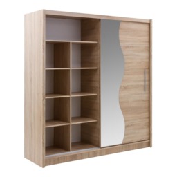 Bergamo I Sliding Door Wardrobe Bergamo 205cm - White Matt 205cm - thumbnail 4