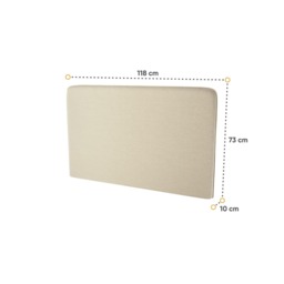 BC-32 Optional Headboard For BC-02 Vertical Wall Bed Concept 120cm - Beige - thumbnail 4