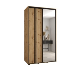 Cannes VII Sliding Door Wardrobe 140cm - Oak Artisan 140cm - thumbnail 2