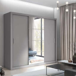 Idea 01 - 3 Sliding Door Wardrobe 250cm - 250cm Oak San Remo - thumbnail 2
