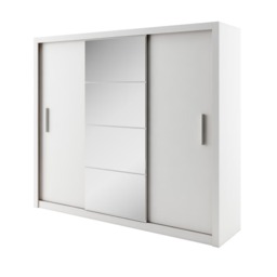 Idea 01 - 3 Sliding Door Wardrobe 250cm - 250cm Oak San Remo - thumbnail 5