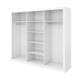 Idea 01 - 3 Sliding Door Wardrobe 250cm - 250cm Oak San Remo - thumbnail 6