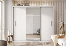 Idea 01 - 3 Sliding Door Wardrobe 250cm - 250cm Oak San Remo - thumbnail 8