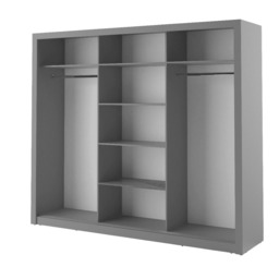 Idea 01 - 3 Sliding Door Wardrobe 250cm - 250cm Oak San Remo - thumbnail 3