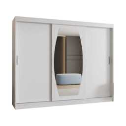 Rossa Sliding Door Wardrobe 250cm - Black 250cm - thumbnail 8