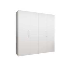 Marbella I Hinged Door Wardrobe 200cm - Black 200cm - thumbnail 3