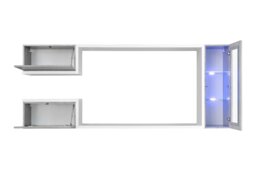 "Galaxy Entertainment Unit For TVs Up To 60"" - Concrete Grey 235cm" - thumbnail 2