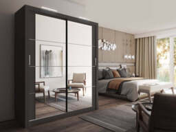 Arti 3 - 2 Sliding Door Wardrobe 181cm - Oak Shetland 181cm - thumbnail 7