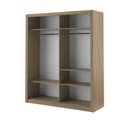 Arti 3 - 2 Sliding Door Wardrobe 181cm - Oak Shetland 181cm - thumbnail 3