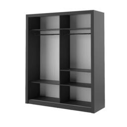 Arti 3 - 2 Sliding Door Wardrobe 181cm - Oak Shetland 181cm - thumbnail 8