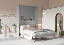 CP-12 Optional Headboard For CP-01 Vertical Wall Bed Concept 140cm - White Graphite - thumbnail 7