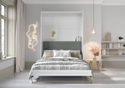 CP-12 Optional Headboard For CP-01 Vertical Wall Bed Concept 140cm - White Graphite - thumbnail 6