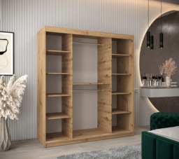 Verona 02 Sliding Door Wardrobe 180cm - White 180cm - thumbnail 6