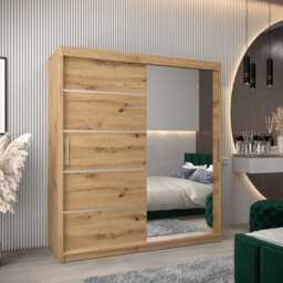 Verona 02 Sliding Door Wardrobe 180cm - White 180cm - thumbnail 4