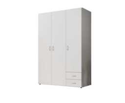 Base Hinged Door Wardrobe 120cm - White 120cm - thumbnail 6