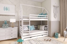 Dalia Bunk Bed with Trundle and Storage - Pine Without Mattresses - thumbnail 8