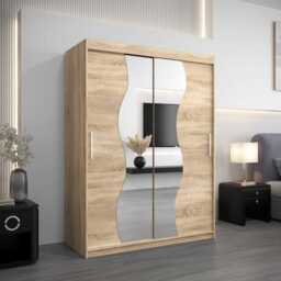 Madrid Sliding Door Wardrobe 150cm - Oak Sonoma 150cm