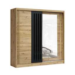 Avantgarde AV5 Sliding Door Wardrobe 200cm - Oak Artisan 200cm - thumbnail 2