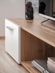 "Eco Entertainment Unit For TVs Up To 58"" - White 190cm" - thumbnail 8