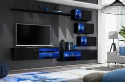 "Switch XXIV Wall Entertainment Unit For TVs Up To 49"" - Graphite 250cm White" - thumbnail 5