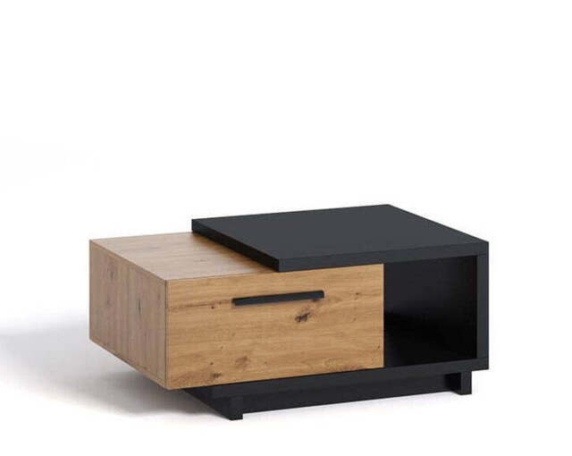 Ines 04 Coffee Table 90cm - Oak Artisan 90cm - image 1