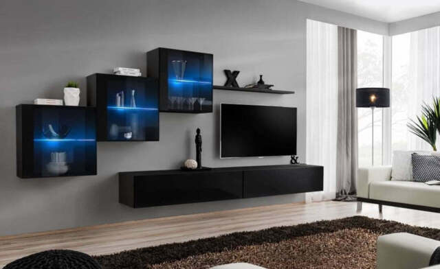 "Switch XX Entertainment Unit For TVs Up To 49"" - Black 330cm Black" - image 1