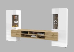"Coby 10 Entertainment Unit For TVs Up To 60"" - Oak Monastery 270cm" - thumbnail 6