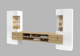 "Coby 10 Entertainment Unit For TVs Up To 60"" - Oak Monastery 270cm" - thumbnail 4