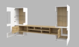 "Coby 10 Entertainment Unit For TVs Up To 60"" - Oak Monastery 270cm" - thumbnail 7