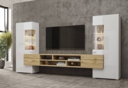 "Coby 10 Entertainment Unit For TVs Up To 60"" - Oak Monastery 270cm" - thumbnail 3