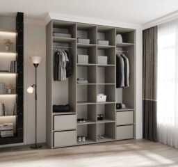 Como II Hinged Door Wardrobe 190cm - Cashmere 190cm - thumbnail 6